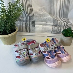 NWT 2 pr. Kids OshKosh closed-toe outdoor summer sport sandals size 9